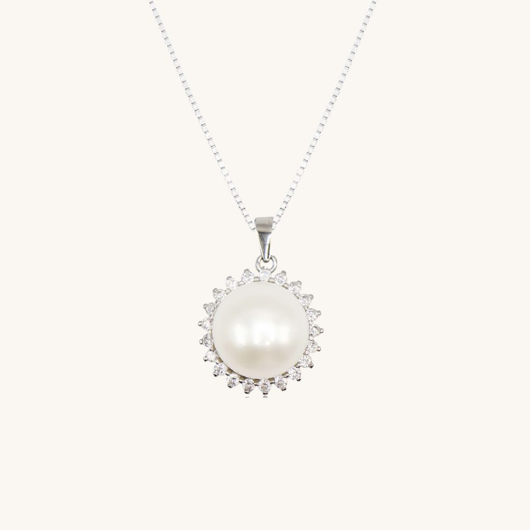 Silver Pearl Necklace