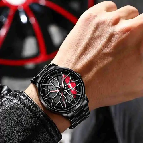 Rotatable Wheel Men's Watch