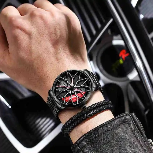 Rotatable Wheel Men's Watch