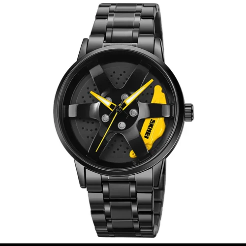 Rotatable Wheel Men's Watch